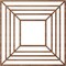 Ekena Millwork Raven Wood Fretwork Pierced Ceiling Medallion, Walnut, 26"OD x 9 1/2"ID x 3/8"T CMWP26X26X0375RAWA - alternate 2